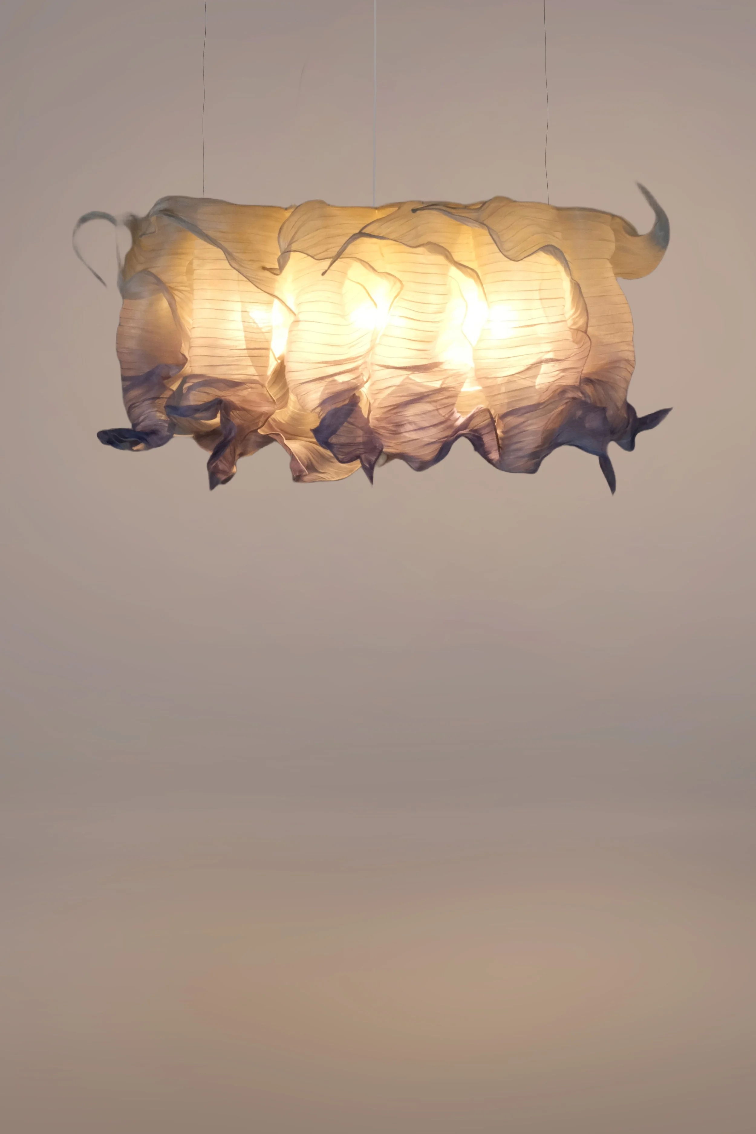 Modern Fabric Pendant Plain Light Nebula 60cm by Studio Mirei